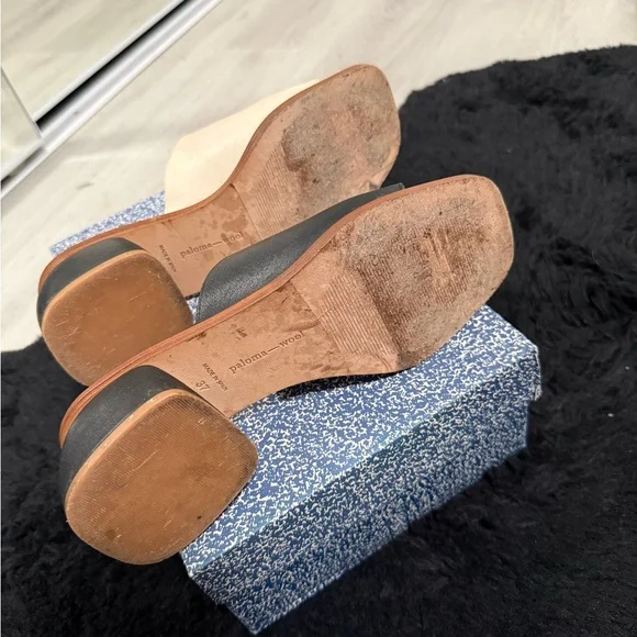 Paloma Wool Balance Talia Yin Yang Leather Heels - Picture 6 of 8